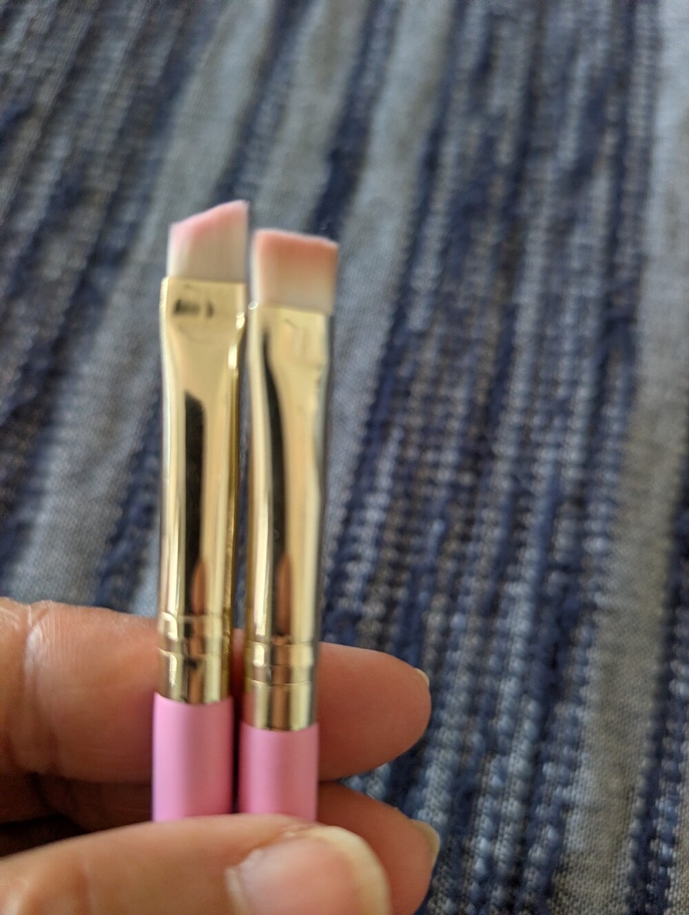 Trixie Mattel Pink Angled Makeup Brushes – Set of 2